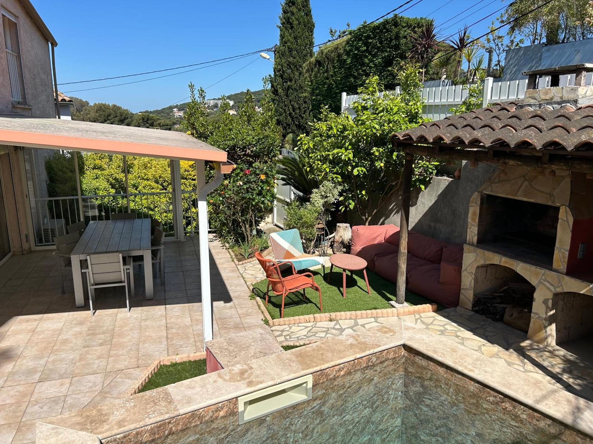 Villa L' Oliviera, Vue Mer Et Plages A Pieds Сет Экстерьер фото